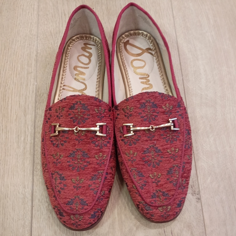 Sam Edelman Loraine Mini Loafer | US 6.5M | Red Tapestry Floral 🌺